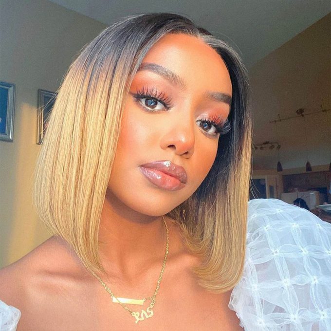 1B 27 Straight Bob Wig