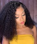 Kinky curly Middle Length Wig