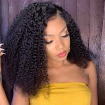 Kinky curly Middle Length Wig