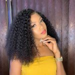 Kinky curly Middle Length Wig