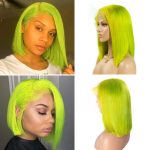 Colored Straight Bob Wig
