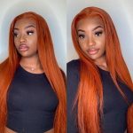 Orange Ginger Straight Wig
