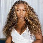 Highlight curly wig