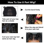 U part kinky straight bob wig