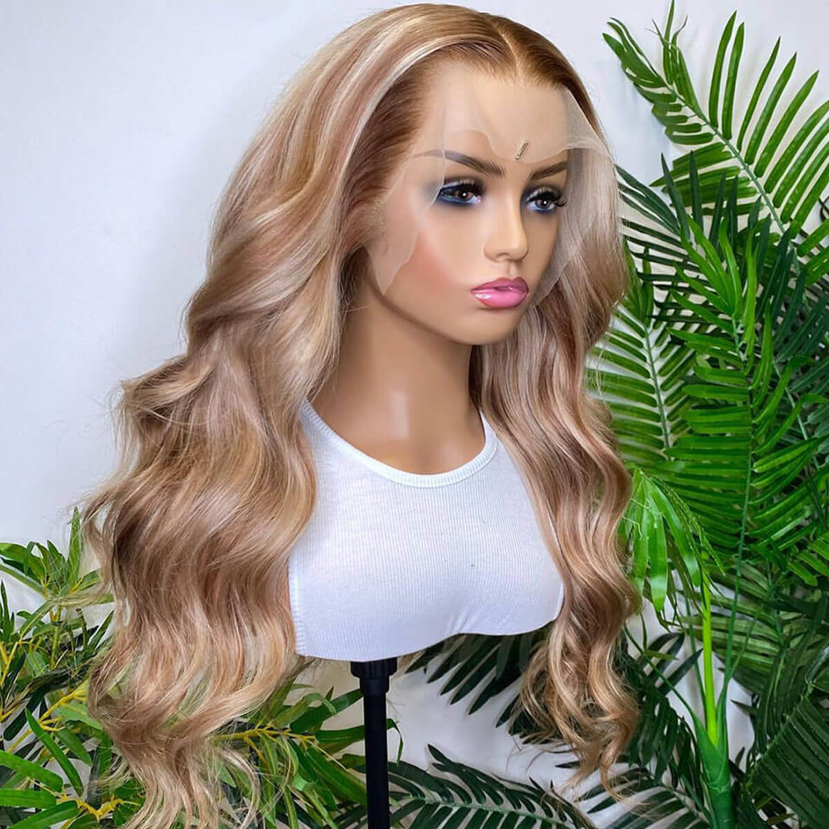P4/613 Blonde Highlight 13×4 Lace Front Wig | Brazilian Human Hair Wigs
