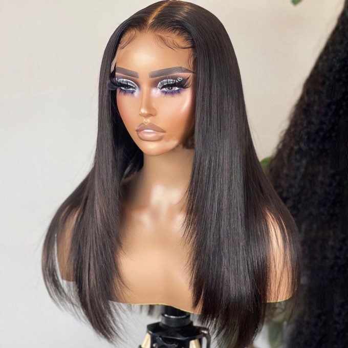 straight layer cut wig