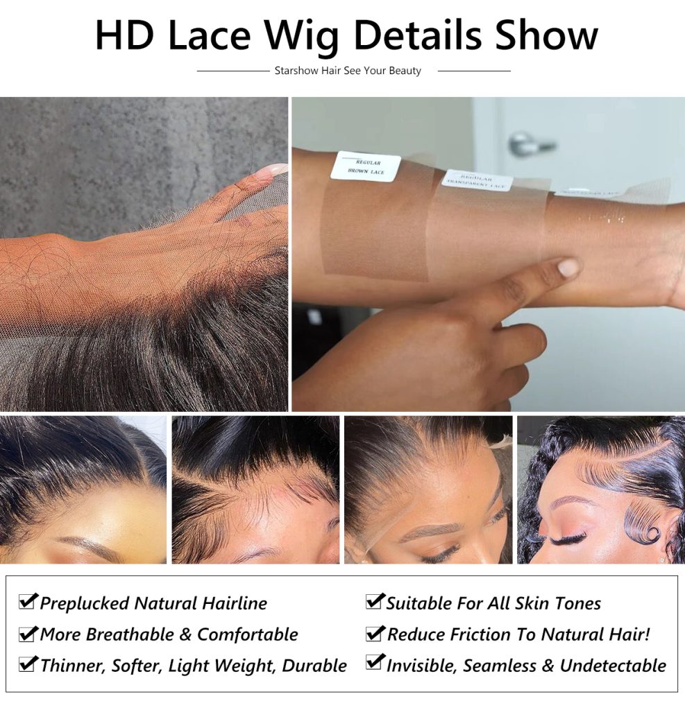 5x5 6x6 Straight Closure Wig | HD Lace Virgin Human Hair Wig HD Lace Wig