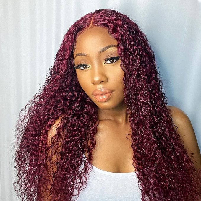 99J Curly Lace Front Wig