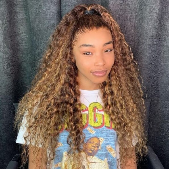 Highlight Deep Wave Lace Front Wig