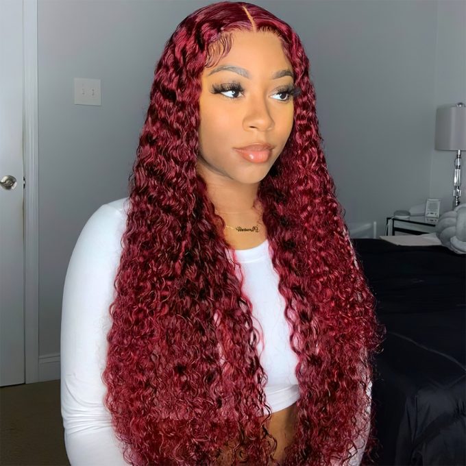 99J Curly Lace Front Wig
