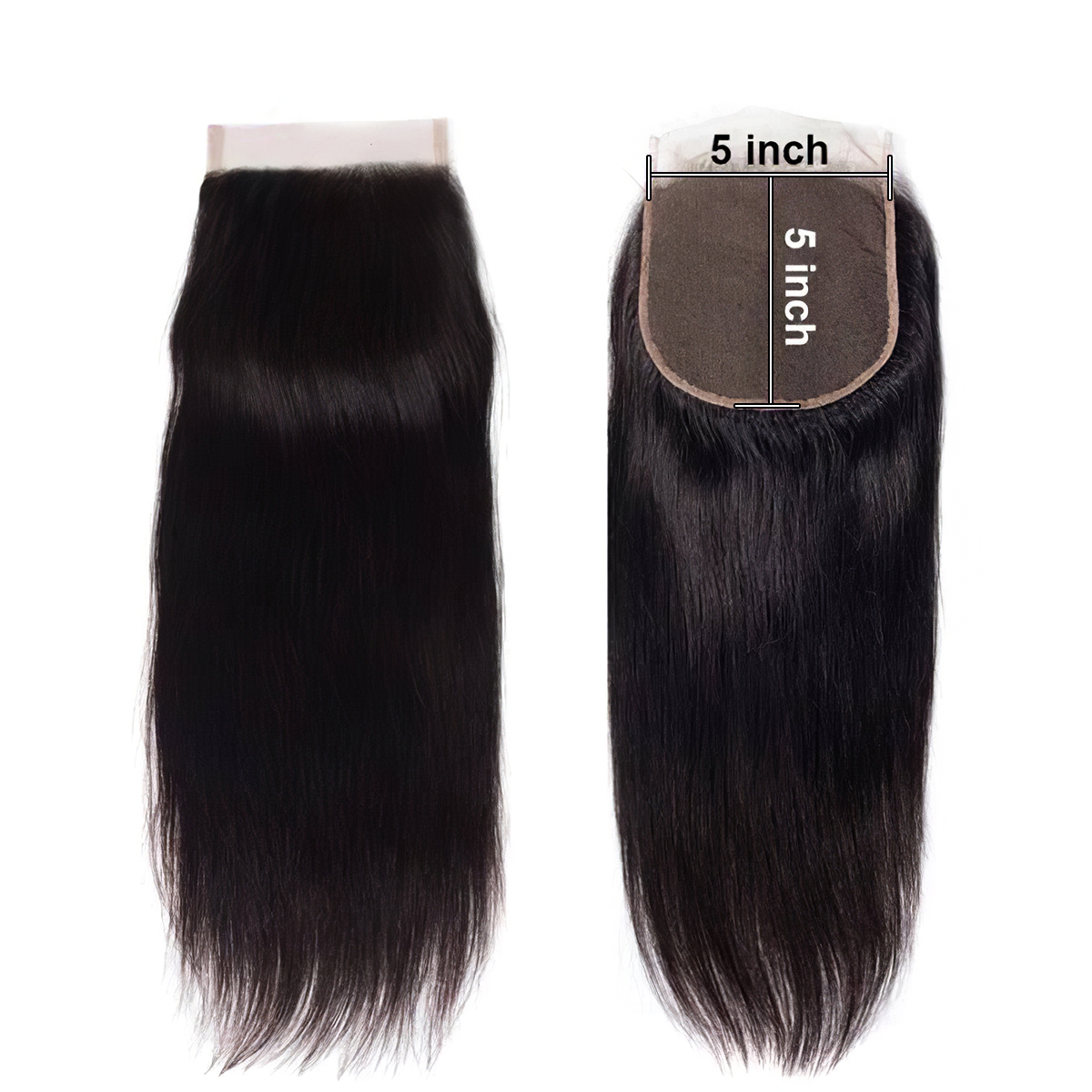 5×5 Straight Lace Closure Brazilian Virgin Hair