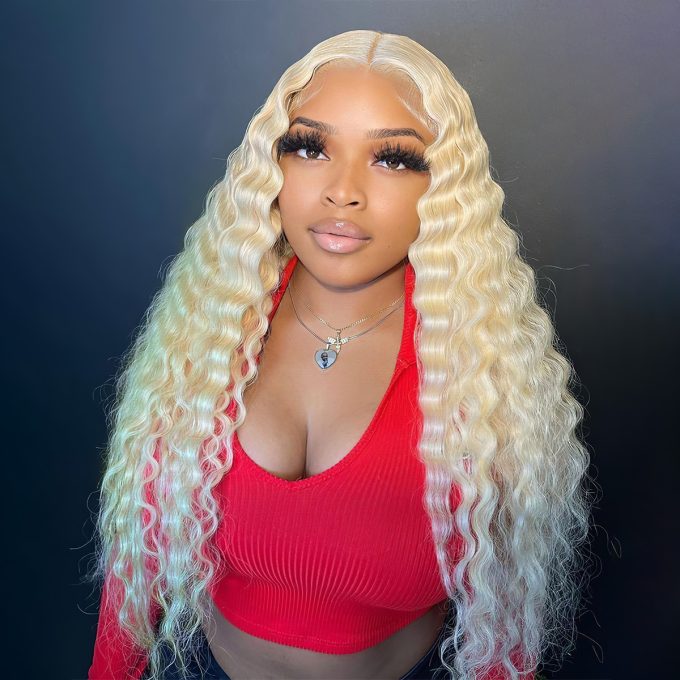 613 Blonde Deep Wave Wigs