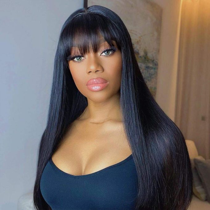 Straight Wig With Bangs