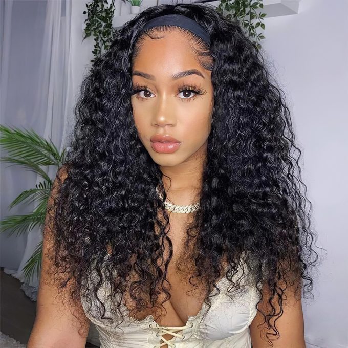 Deep Wave Headband Wig