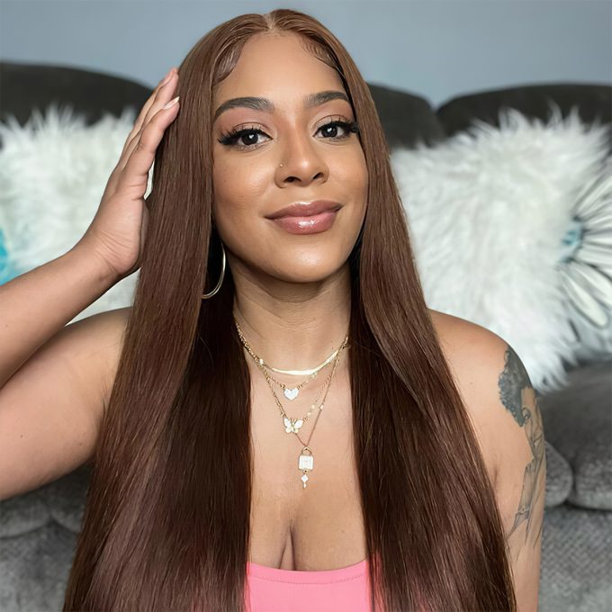 Straight Brown Lace Wig