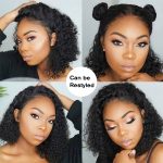 Curly bob wig