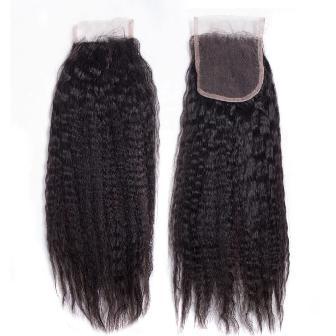 kinky straight 4*4 lace closure