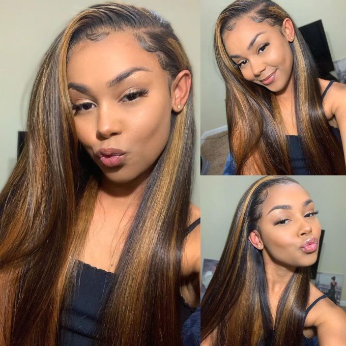 1B/30 Highlight Straight Wig