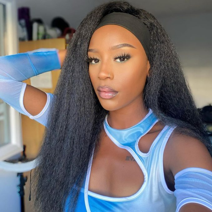 Kinky straight headband Wig