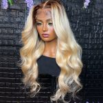 Blonde Wig With Dark Roots