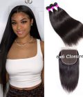 6x6 HD Closure with Straight Bundles