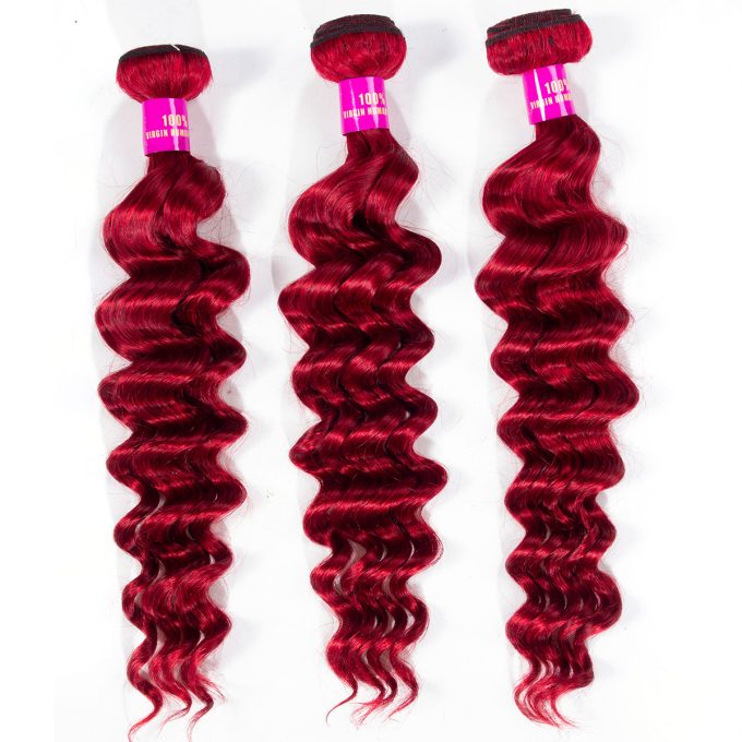 Red Loose Deep 3 Bundles