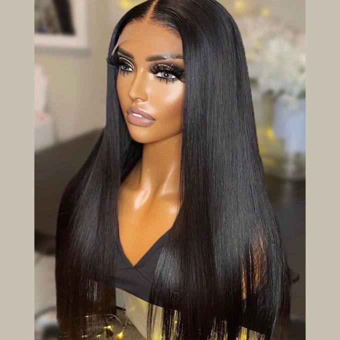 Glueless Wig Straight 4×4 5×5 HD Lace Closure Wig