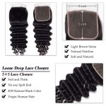 loose deep 5*5 closure