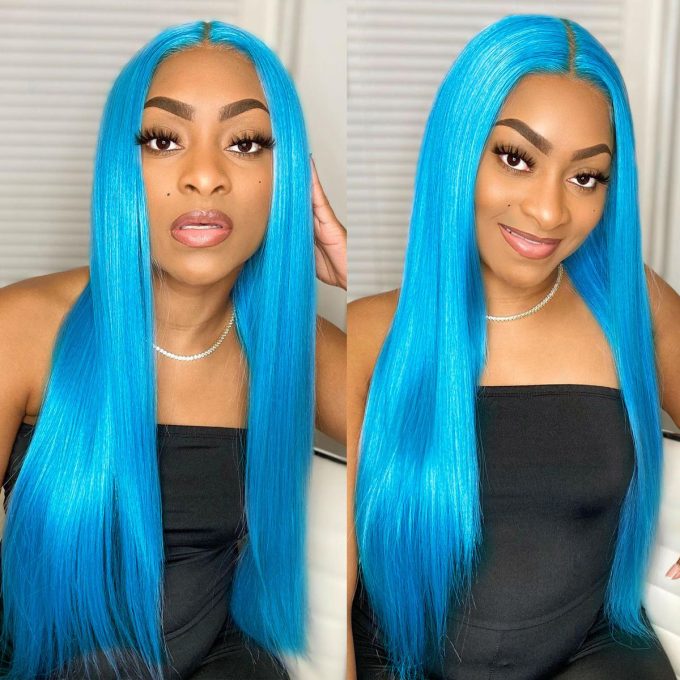 Colorful straight Wig