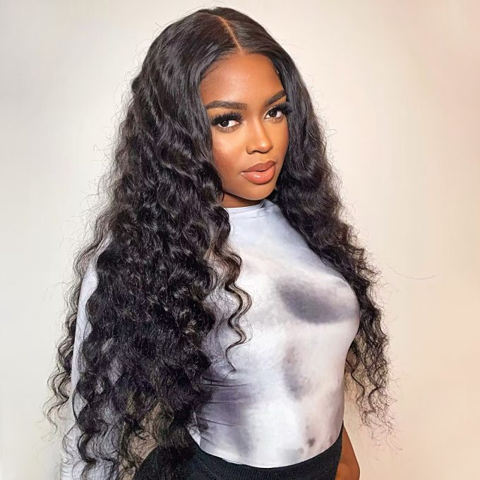 Loose deep wave wig