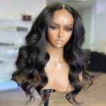 Glueless body wave wig