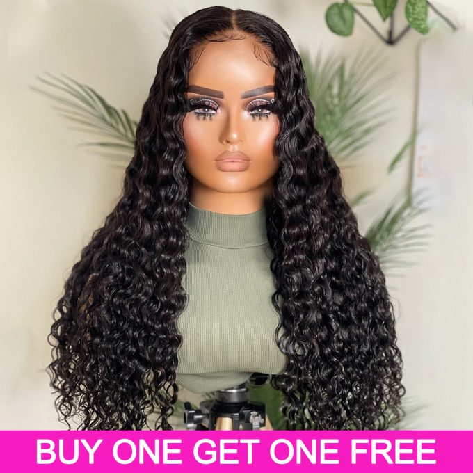 Deep wave HD Lace Frontal Wig