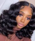 loose deep wave Pixie cut wig