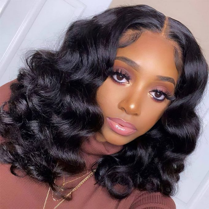 loose deep wave Pixie cut wig