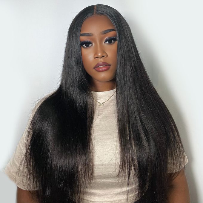 Straight airy cap wig