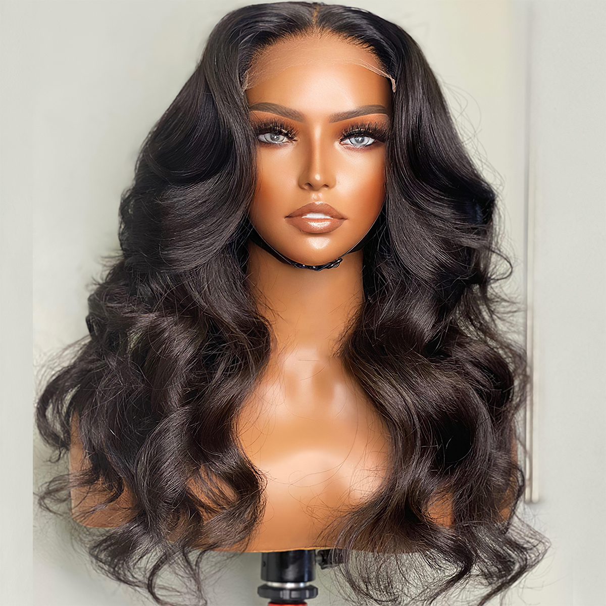 Glueless body wave wig