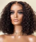 Glueless deep curly bob wig