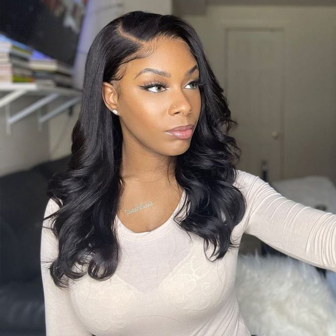 Glueless new body wave wig