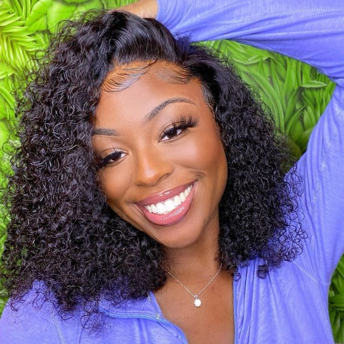 deep curly bob wig