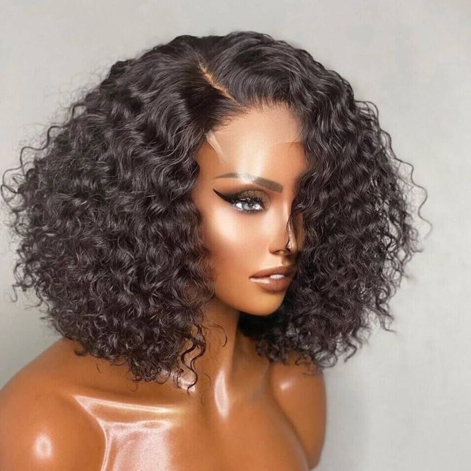 deep curly bob wig