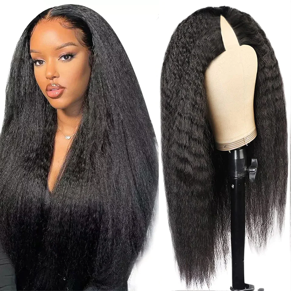 kinky straight v part wig