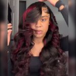 Burgundy Highlight Body Wave Wig