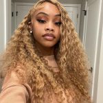 Honey Blonde Water Wave Wig