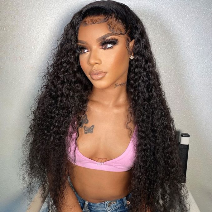 High Density Curly Human Hair Wig