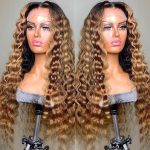 Highlight Honey Blonde Loose Deep Wig
