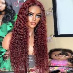 Reddish Brown #33 Deep Wave Wig