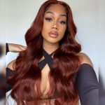 Reddish Brown #33 Body Wave Human Hair Wig