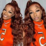Reddish Brown #33 Body Wave Human Hair Wig