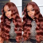 Reddish Brown #33 Body Wave Human Hair Wig