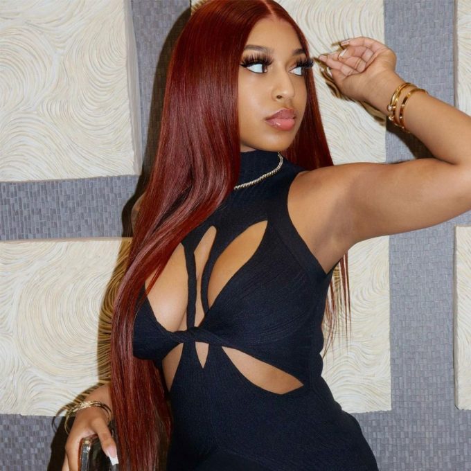 Reddish Brown #33 Straight Lace Wig